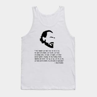 Charles Bukowski Quote Tank Top